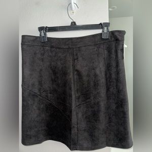 Black Suede-Like Skirt Size XXL